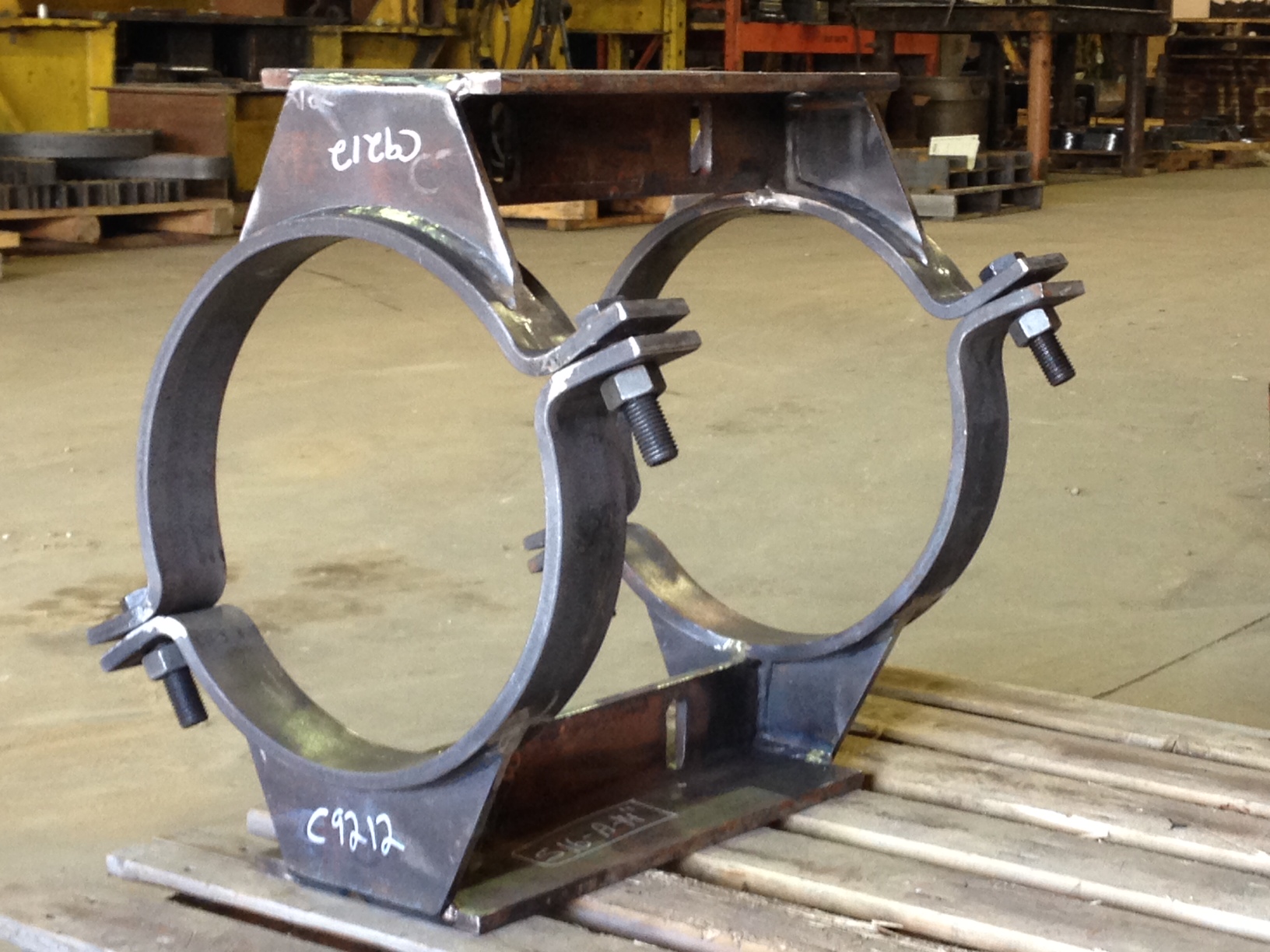 Fabricated clamp assembly